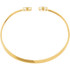 This 14k yellow gold diamond circle hinged bangle 7" bracelet will light up your wrist! Diamonds are 1/6ctw, H+ or better in color, and I1 or better in clarity.