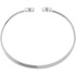 This 14k white gold diamond circle hinged bangle 7" bracelet will light up your wrist! Diamonds are 1/6ctw, H+ or better in color, and I1 or better in clarity.