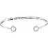 This 14k white gold diamond circle hinged bangle 7" bracelet will light up your wrist! Diamonds are 1/6ctw, H+ or better in color, and I1 or better in clarity.