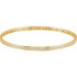 Elegant 14Kt yellow gold diamond stackable bangle 7.5" bracelet featuring a sparkling display of white round diamonds. Total weight of the diamonds is 2 1/4cts. Total weight of the gold is 8.99 grams.