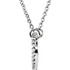 Diamonds are a girl's best friend, but any woman who gets this necklace is sure to be your best friend and love you forever! With 29 dazzling diamonds weighing 1/6 cts tw, this 14Kt white gold necklace is a great choice whenever you want to make the special woman in your life cry with happiness.