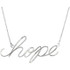 "Hope" Chain Necklace featuring a 0.08 ct. tw. round genuine diamonds. It is a truly unique and a fantastic choice. Diamonds are G-H in color and I1 or better in clarity. The style suspends from an 16.80-inch cable chain and secures with a spring-ring clasp. 