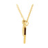 "Love You" Chain Necklace featuring a 0.08 ct. tw. round genuine diamonds. It is a truly unique and a fantastic choice. Diamonds are G-H in color and I1 or better in clarity. The style suspends from an 18.00-inch cable chain and secures with a spring-ring clasp.