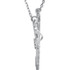 Diamond "Love" Design 18" Necklace In Sterling Silver