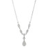 This diamond 18" necklace is all you need to enhance your favorite gown. Set in 14Kt white gold with 15 sparkling diamonds weighing 1/4 ct. tw., this will be your go-to necklace for fine affairs.