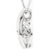 Mystara Diamonds™ Diamond Heart 18" Necklace In 14K White Gold (1/8 ct. tw.)