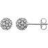 Accentuate your ensemble with these stunning cluster ball stud diamond earrings. Polished and crafted of 14-karat gold, this pair of earrings featuring a captivating, lustrous appearance.
