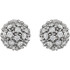Accentuate your ensemble with these stunning cluster ball stud diamond earrings. Polished and crafted of 14-karat gold, this pair of earrings featuring a captivating, lustrous appearance.
