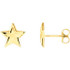 Splendid 14Kt yellow gold star stud earrings. The length of the earrings is 9.75mm. Total weight of the gold is 1.65 grams.