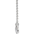 Beautiful platinum 3-stone marquise necklace featuring white shimmering diamonds with 1/4 carats of diamonds hanging from a adjustable 16-18" inch cable chain. Polished to a brilliant shine. 