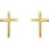 Crosses don’t have to be large in stature to have a big impact. The significance of these symbols is recognized across generations and cultures, enabling them to send a message about what you believe in a millisecond. These cleanly-cut cross studs make a statement of faith that’s evident despite their petite size. Although they’re small in size, these earrings stand strong, serving as no-nonsense pictures of your gratitude for what Jesus did for you on the cross. 