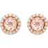 These gemstone and diamond stud earrings are certain to resonate with her divine taste.