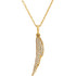 Beautiful 14 Karat Yellow Gold 1/5 Carat Diamond Feather Adjustable 16-18" Necklace. Diamonds are G-H in color and I1 or better in clarity. Polished to a brilliant shine.