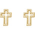 Crosses don’t have to be large in stature to have a big impact. The significance of these symbols is recognized across generations and cultures, enabling them to send a message about what you believe in a millisecond. These cleanly-cut cross studs make a statement of faith that’s evident despite their petite size. Although they’re small in size, these earrings stand strong, serving as no-nonsense pictures of your gratitude for what Jesus did for you on the cross. 