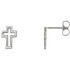 Crosses don’t have to be large in stature to have a big impact. The significance of these symbols is recognized across generations and cultures, enabling them to send a message about what you believe in a millisecond. These cleanly-cut cross studs make a statement of faith that’s evident despite their petite size. Although they’re small in size, these earrings stand strong, serving as no-nonsense pictures of your gratitude for what Jesus did for you on the cross.