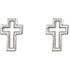 Crosses don’t have to be large in stature to have a big impact. The significance of these symbols is recognized across generations and cultures, enabling them to send a message about what you believe in a millisecond. These cleanly-cut cross studs make a statement of faith that’s evident despite their petite size. Although they’re small in size, these earrings stand strong, serving as no-nonsense pictures of your gratitude for what Jesus did for you on the cross.