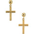 Crosses don’t have to be large in stature to have a big impact. The significance of these symbols is recognized across generations and cultures, enabling them to send a message about what you believe in a millisecond. These cleanly-cut cross studs make a statement of faith that’s evident despite their petite size. Although they’re small in size, these earrings stand strong, serving as no-nonsense pictures of your gratitude for what Jesus did for you on the cross. 