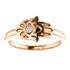 Ward off evil spirits - and be super stylish - with this diamond hamsa fashion ring in 14k rose gold. 