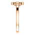 Ward off evil spirits - and be super stylish - with this diamond hamsa fashion ring in 14k rose gold.