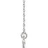 This cute necklace features a petite diamond bar hanging on a 16-18" adjustable chain.