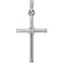 Embrace your faith with this stunning 14k white gold diamond cross pendant. Diamond are round faceted cut and G-H in color. Cross pendant is 22.65x11.4mm and has a bright polish to shine. Chain sold separately!