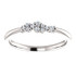 Beautifully designed sterling silver 1/10th Diamond Cluster Stackable ring.