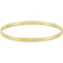 Crafted in brightly polished 14k yellow gold, this half round bangle bracelet is lightweight yet looks substantial. A statement piece on its own, stack with other bracelets for an on-trend look.