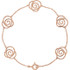 Express your style through this beautiful bracelet in 14k rose gold. Polished to a brilliant shine.