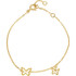 The minimalist design of this bracelet is perfect for drawing attention to the open butterfly shape in 14k yellow gold.