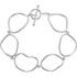 This is a very nice Open Silhouette Bracelet In Sterling Silver. The length of the bracelet is 07.75 inches.