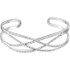 Diamond Cuff Bracelet in 14Kt white gold with 166 diamonds weighing 3/4 ct tw. Adds the perfect edge to a night out.