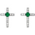 The rich verdant color of spring, emerald symbolizes love and new beginnings. JA Diamonds emeralds are a vivid green.
Diamonds are G-H in color and I1 or better in clarity. Polished to a brilliant shine.