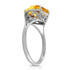 Look absolutely dazzling when you place this 14k gold ring with heart citrine upon your finger. Citrine is known for its radiant beauty, which is made even more breathtaking when cut in a unique heart shape. The stone weighs 3.10 carats, adding a jaw dropping amount of sparkle that makes this piece so popular. This ring makes an amazing birthstone ring, or is perfect for anyone who loves pieces that are big, bold, and beautiful.