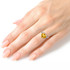  Look absolutely dazzling when you place this 14k gold ring with heart citrine upon your finger. Citrine is known for its radiant beauty, which is made even more breathtaking when cut in a unique heart shape. The stone weighs 3.10 carats, adding a jaw dropping amount of sparkle that makes this piece so popular. This ring makes an amazing birthstone ring, or is perfect for anyone who loves pieces that are big, bold, and beautiful.