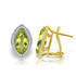 Show off a classic with these peridot gemstone earrings, framed in 14k gold. They are perfect for all occasions, elegant and versatile. You will never want to leave home without them.