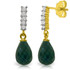 This gorgeous, affordable stud emerald pair of earrings is perfect for you or a loved one. Forged by hand with passion and precision, this piece is a pure example of how beautiful it is when gemstones and gold come together to form exquisite jewelry that will dazzle the eye and last for generations to come. Available in 14K yellow, white or rose gold.