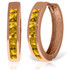 If you are looking for a pair of earrings that match everything, then these 14K gold hoop huggie Earrings with Citrines are a great choice. The total carat weight is 1.20 carats. These earrings make a great gift for a special lady anytime of the year.