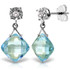 This gorgeous, affordable stud blue topaz pair of earrings is perfect for you or a loved one. Forged by hand with passion and precision, this piece is a pure example of how beautiful it is when gemstones and gold come together to form exquisite jewelry that will dazzle the eye and last for generations to come. Available in 14K yellow, white or rose gold.