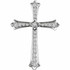 Inspiring and eye-catching, this brilliant diamond pendant showcases beautiful 14k white gold and measures 35.70x25.10mm. This simple cross has rich round full-cut genuine diamonds measuring 1/2 ct. tw. and has a bright polish to shine.
