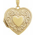 Perfect for your favorite mementos, this pretty 14K yellow gold pendant for her features a heart-shaped locket.