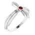 A lovely expression of faith, this gemstone ring proclaims deep and heartfelt devotion.