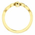 This lovely ring for her features a cross design styled in 14K yellow gold.