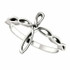 This lovely ring for her features a cross design styled in 14K white gold.