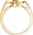 This lovely ring for her features a cross design styled in 10K yellow gold.
