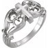 Magical and meaningful, this sculptural cross ring celebrates faith and fashion. Polished to a brilliant shine.