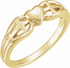 Let your faith be the center of your life, as this symbolic 14k yellow gold ring implies. Heart & Cross Ring In 14K Yellow Gold. Polished to a brilliant shine.