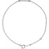Remind her you'll love her forever with this dazzling diamond bar bracelet.