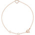Don't wear your heart on your sleeve - wear it around your wrist! Beautifully crafted in 14K rose gold, this charming bracelet features an elegant heart accent, completely lined with shimmering diamonds. Dazzling with .06 ct. t.w. of diamonds and a bright polished shine, this 7.0-inch bracelet secures with a spring ring clasp. 