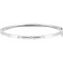 Diamond Hinged Bangle 6" Bracelet In 14K White Gold (1/4 ct. tw.)