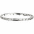 Wonderful modern style is found in this 14Kt white gold diamond stackable bangle 7.25" bracelet featuring a total carat weight of .75 carats.